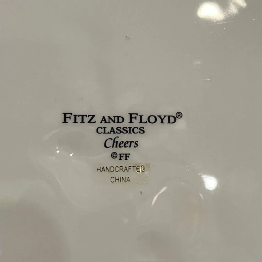 Fitz and Floyd Cheers Snowman Platter Wall Hanging